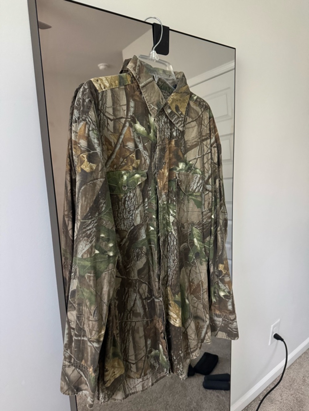 Men's Camo Button-Down Shirt - Brown/Green